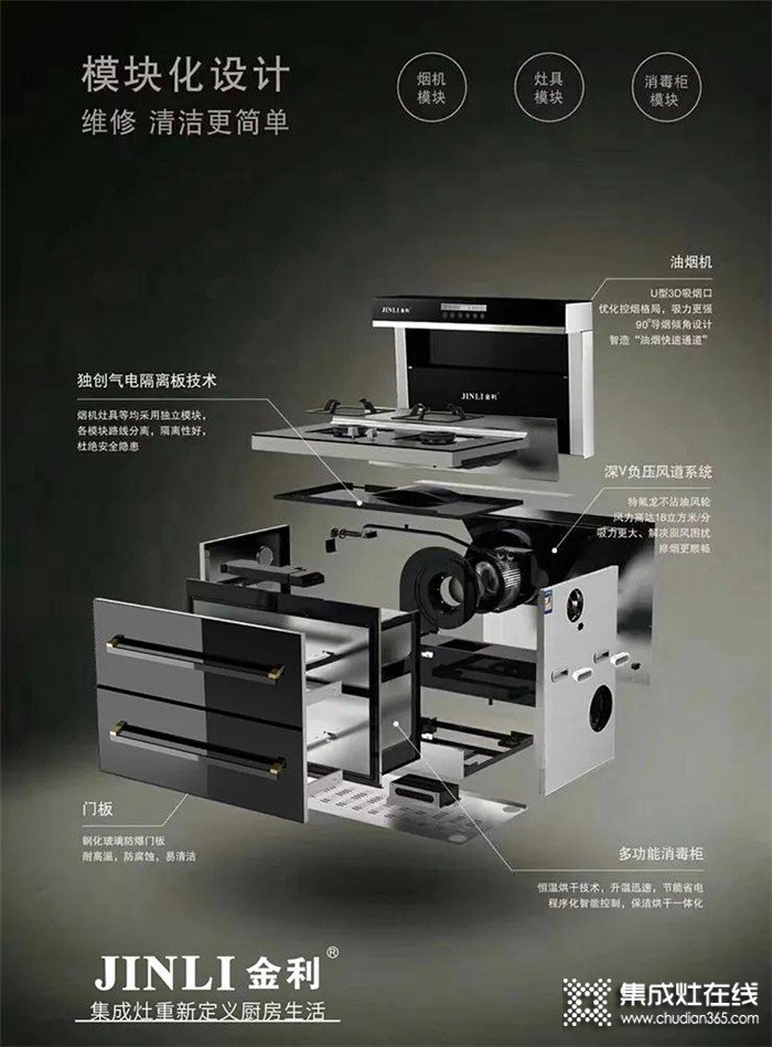 金利集成灶高效吸凈油煙，重新定義廚房生活