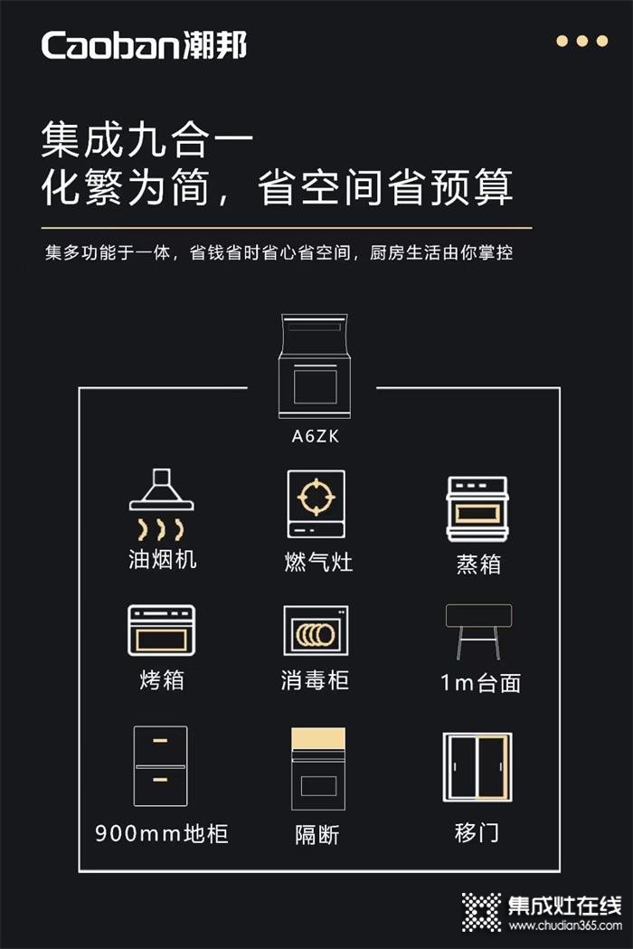 能蒸善烤還會(huì)炸，潮邦A(yù)6zk蒸烤一體集成灶全能“出道”